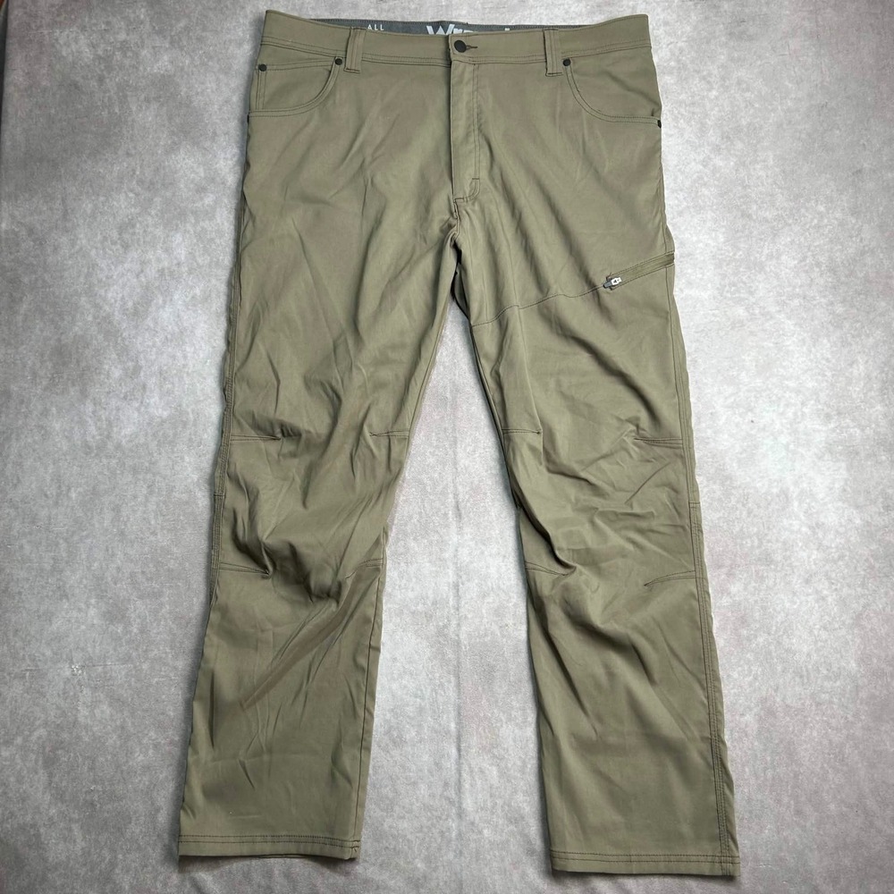 Wrangler ATG Mens Green All Terrain Gear Utility Hiking Pants 40x30 NT645MO